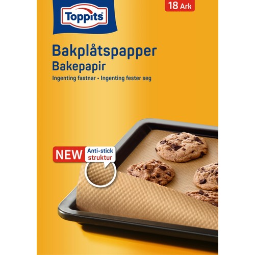 Bakplåtspapper 18-pack Toppits