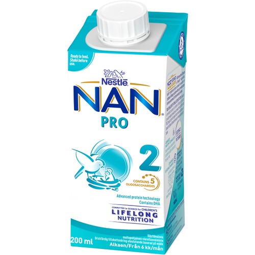 NAN Pro 2 drickfärdig 6m 200ml Nestle