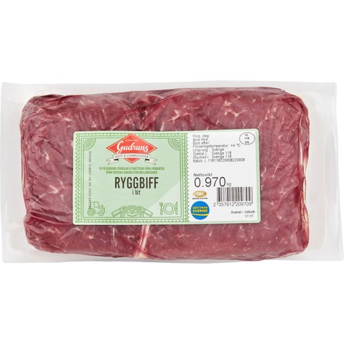 Ryggbiff Putsad I Bit ca 1kg Gudruns