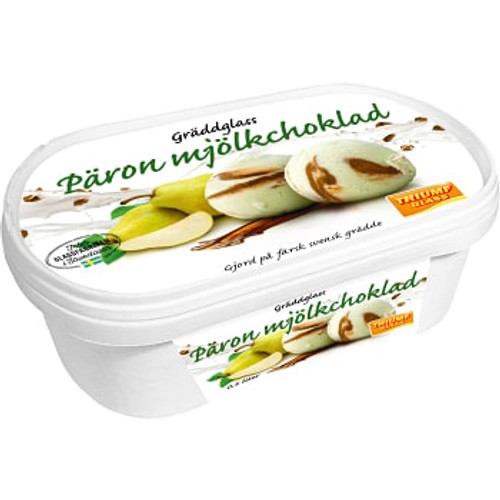 Gräddglass Päron & mjölkchoklad 0,5l Triumf Glass