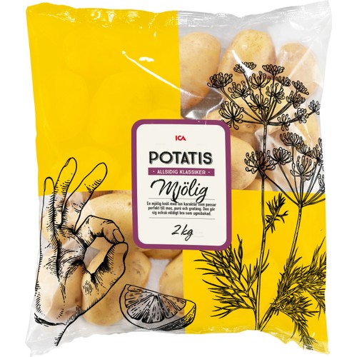 Potatis Mjölig 2kg Klass 1 ICA