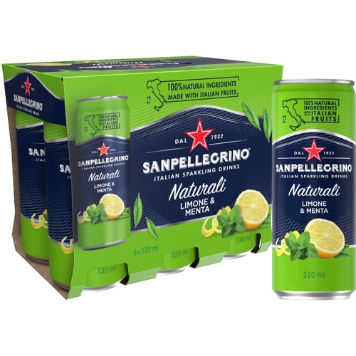 Läsk Limone Menta 33cl 6p San Pellegrino