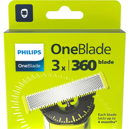 OneBlade 360 reservblad 3-pack QP430/50
