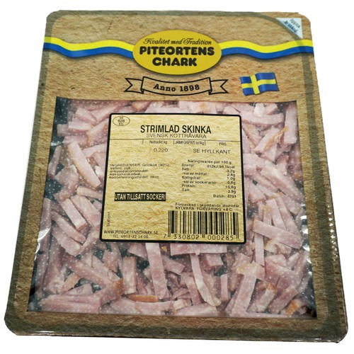 Skinka Strimlad 220g Piteortens Chark