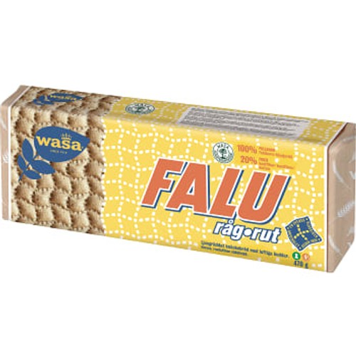 Knäckebröd Falu Råg-Rut 470g Wasa