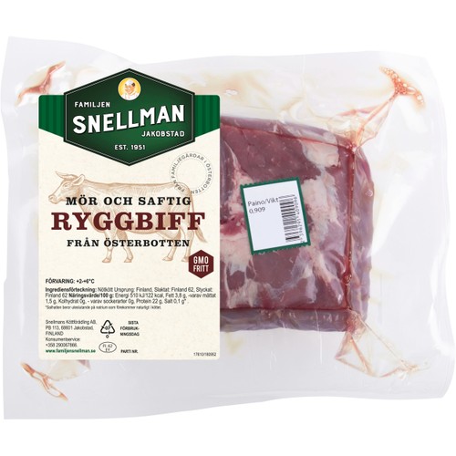 Ryggbiff I Bit ca 900g Familjen Snellman