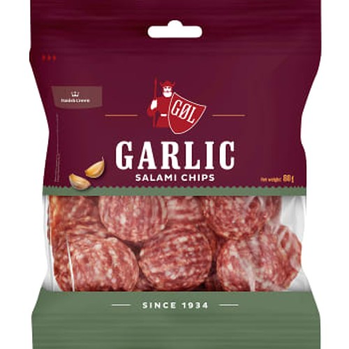 Salami Chips Garlic 80g Göl
