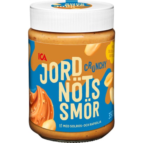 Jordnötssmör crunchy 350g ICA