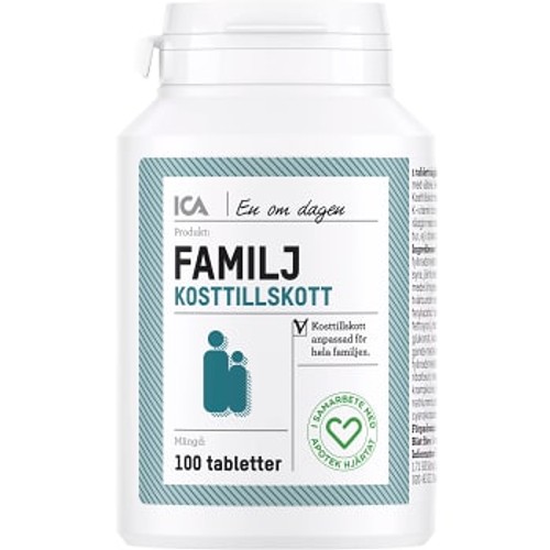 Multivitamin Familj 100st ICA Hjärtat