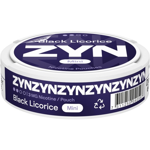 Zyn Black Licorice Mini 3mg S2 8g
