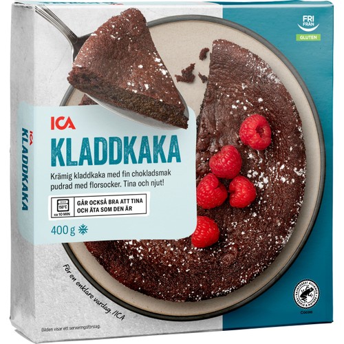 Kladdkaka glutenfri Fryst 400g ICA