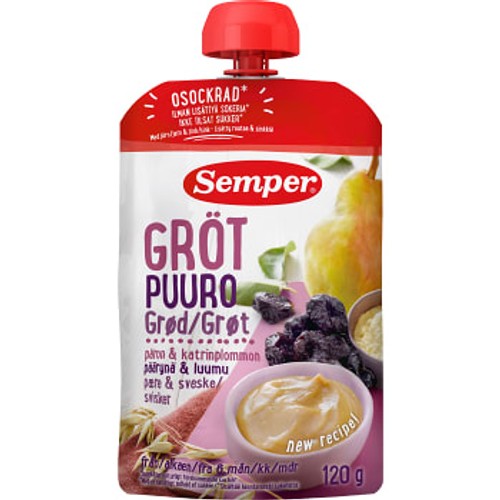 Gröt Päron & katrinplommon Från 6m 120g Semper
