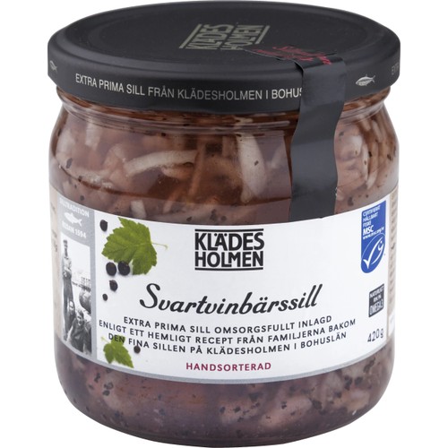 Svart & vinbärssill