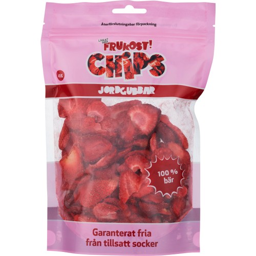 Jordgubbar Frystorkade 45g Butiksodlat