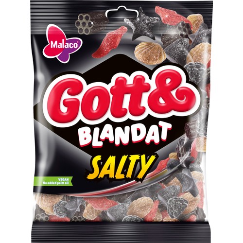 Godis Gott & Blandat Salt 210g Malaco