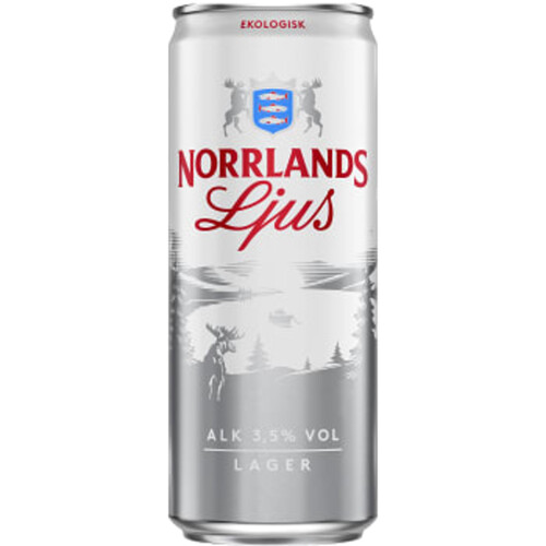 Öl Ljus lager Ekologisk 3,5% 33cl Norrlands Guld