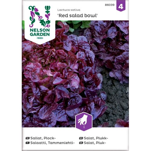 Sallat Plock Red salad bowl 1-p Nelson Garden