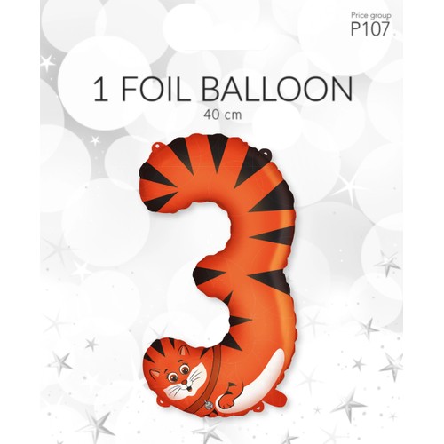 Folieb djur 3 40cm Happy Party