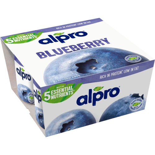 Plantgurt Blåbär Laktosfri 4-p 500g Alpro