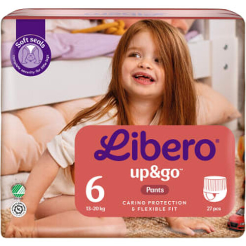 Byxblöjor Up&Go Strl 6 13-20kg 27-p Libero