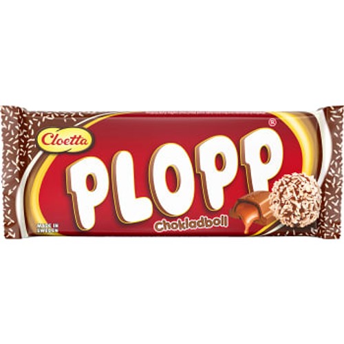Plopp Chokladboll kaka 80g Cloetta
