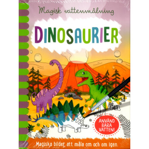 Magisk vattenmålning. Dinosaurier