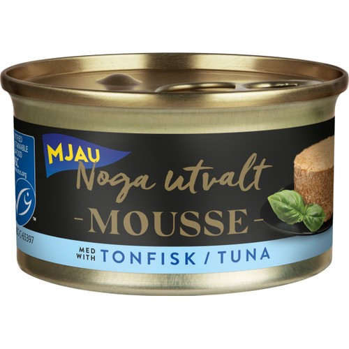 Våtfoder Katt Mousse Tonfisk 85g Mjau Noga Utvalt