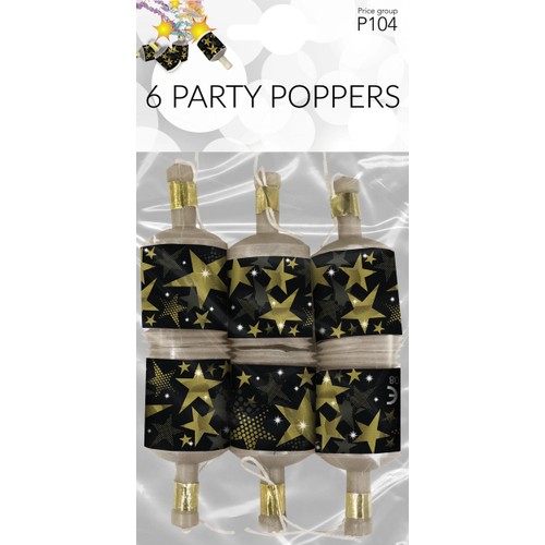 Partypoppers 6-p Happy Party
