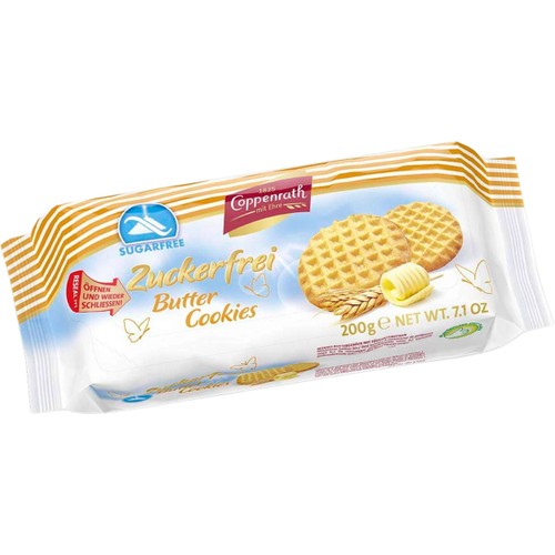Cookies Sockerfria Butter 200g Coppenrath