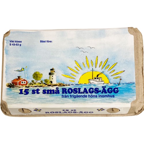 Primör Ägg Små 15-pack 750g Roslagsägg