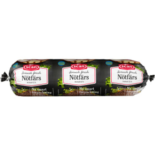 Nötfärs Färsk 12% 500g Scan