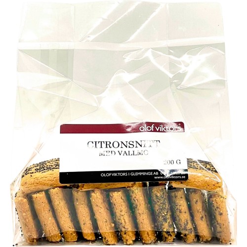Citronsnitt Med Vallmo 200g Olof Viktors