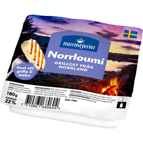 Grillost Norrloumi Norrländsk 180g  Norrmejerier