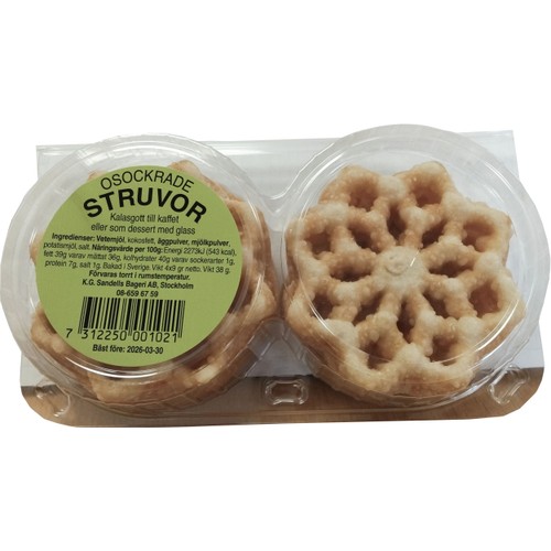Struvor Osockrade 38g K.G. Sandells Bageri