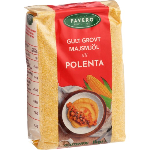 Majsmjöl Polenta Grovmalen 1kg Favero