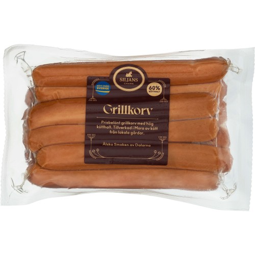 Grillkorv 20-pack 800g Siljans Chark