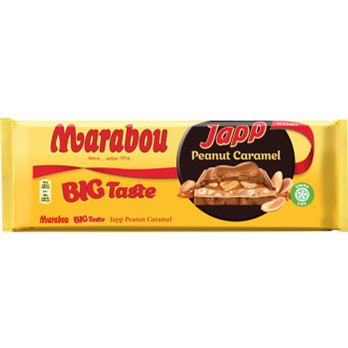 Choklad Big taste Japp Peanut caramel 276g Marabou