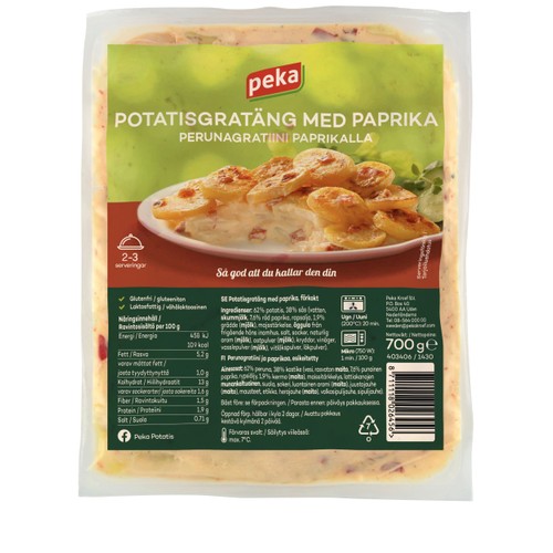Potatisgratäng med Paprika 700g Peka