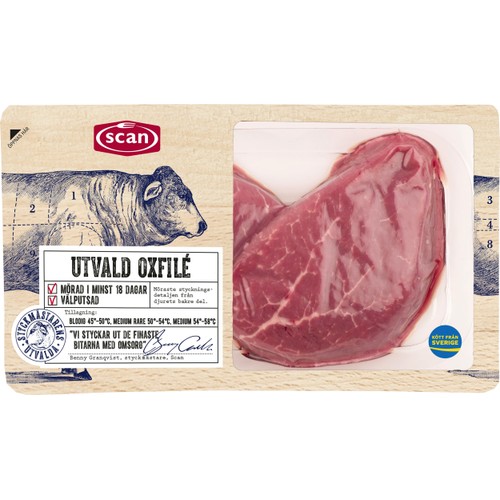 Oxfilé Färsk Utvald ca 270g Scan