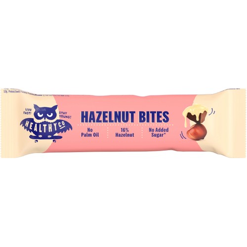 Chokladbar Hazelnut Bites 21g HealthyCo