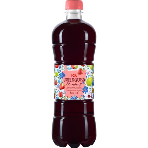 Blandsaft Jordgubb 80cl ICA