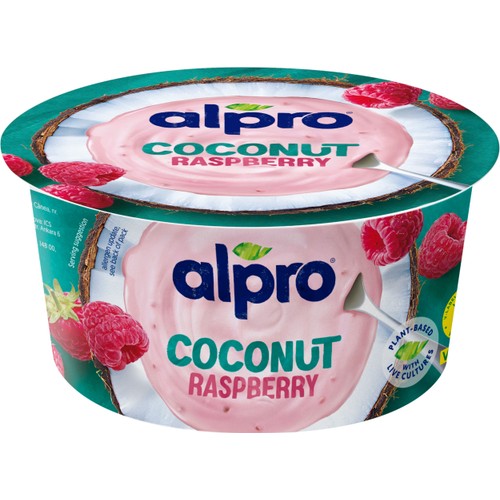 Småmål Kokos med hallon Laktosfri 4,9% 120g Alpro