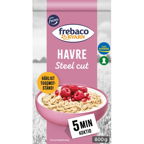 Svensk Havre Steel Cut 800g  Frebaco