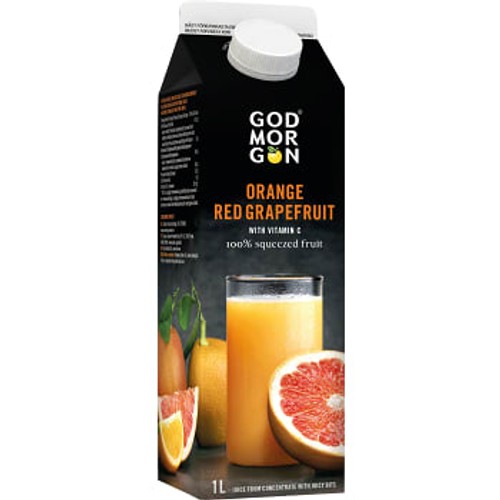 Juice Orange & Red Grapefruit 1l God Morgon