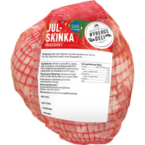 Julskinka färdigkokt ca 1kg Nybergs Deli