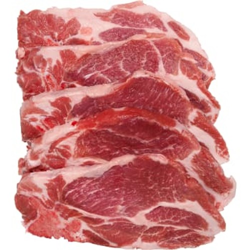Fläskkarre med ben i skivor ca 400g