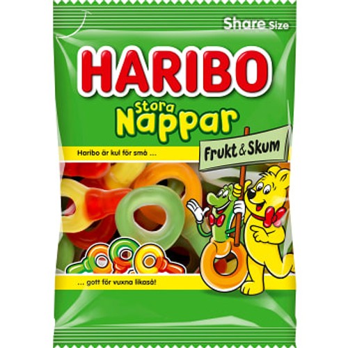 Godis Stora nappar 170g Haribo
