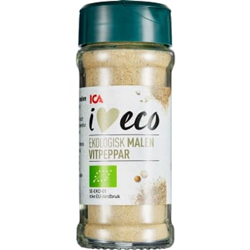 Vitpeppar Malen Ekologisk 40g ICA I love eco