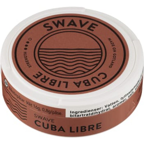 Nikotinpåse Cuba Libre Slim 16g Swave