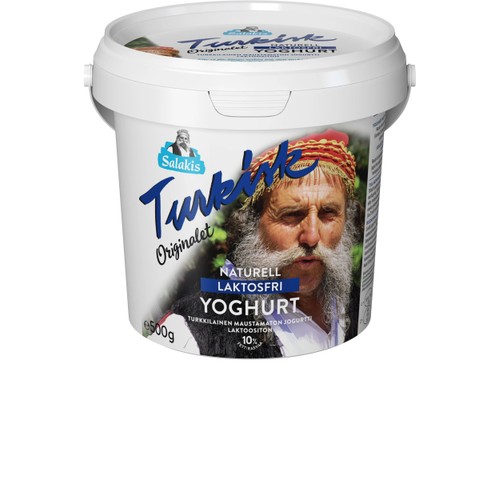 Yoghurt Turkisk Naturell Laktosfri 10% 500g Salakis